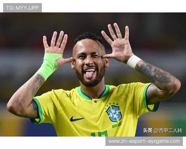 内马尔连续脚下操作晃开空间再分球，巴西前场创造力十足